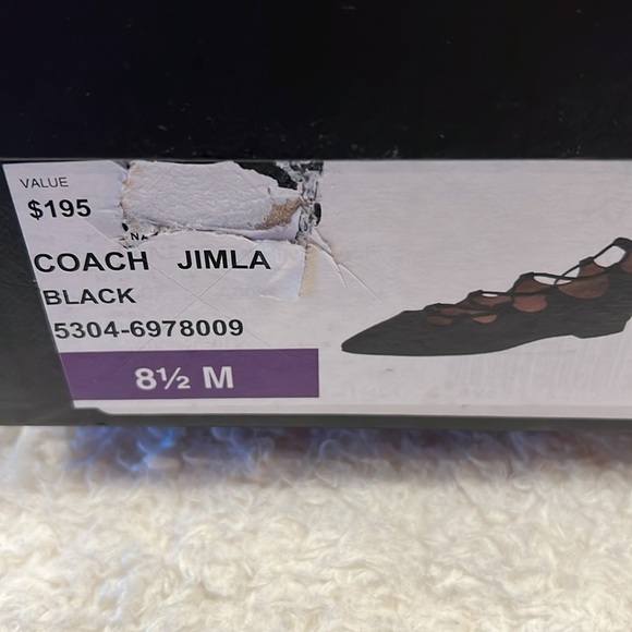 Coach Jimla flat pointed toe ankle tie up - Picture 10 of 10